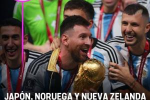 梅西大战哈兰德AI预测阿根廷世界杯分组：日本、挪威、新西兰