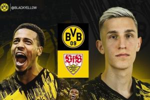 多特蒙德vs斯图加特首发：吉拉西、小贝林首发、施洛特贝克出战