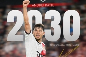 官方：巴列卡诺宣布和右后卫拉提乌续约至2030年