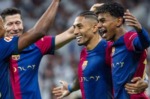 巴萨最强三叉戟！阿斯：亚马尔莱万拉菲尼亚本轮西甲有望同时首发