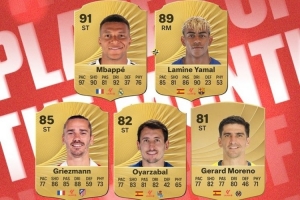 西甲11月最佳球员候选：格列兹曼、姆巴佩、亚马尔在列