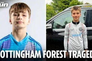 太阳报：15岁前诺丁汉森林青训门将乔什·特拉维斯不幸离世