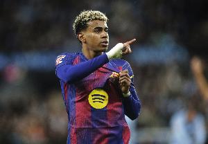 11轮5球！18岁亚马尔本赛季60次成功过人+7助攻均领跑五大联赛