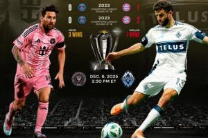 争总冠军⚔️美职联官推晒梅西穆勒交手记录：梅西3胜、穆勒7胜