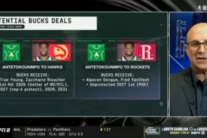 专家：吹杨+里萨谢+4首轮（2乐透） 老鹰能为字母拿出最好的报价