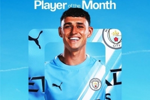 各项赛事6场4球1助攻！曼城官方：福登当选为11月队内最佳球员