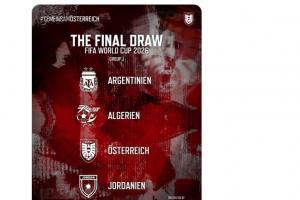 社媒遭刷屏！奥地利足协发布世界杯分组海报，仍用阿根廷二星logo