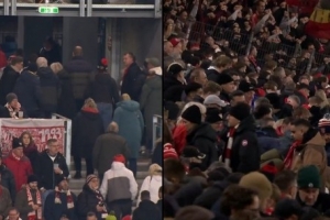 看不下去了！斯图加特球迷看到主队大比分落后拜仁，纷纷提前离场