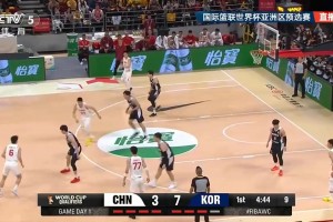 这打了个啥？中国配合生疏胡明轩被大帽 李贤重转换又中3分