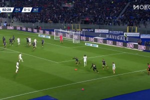 太强了！劳塔罗梅开二度，国米2-0领先比萨