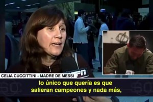 梅西母亲玛丽亚说：我告诉他为我进球，他说他会掀起他表弟的球衣
