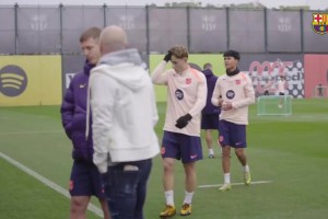 奥尔莫去费尔明来！巴萨最近训练花絮：伊涅斯塔造访！